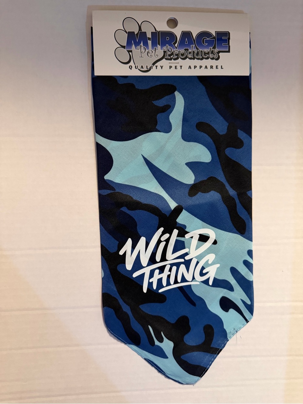 Mirage Pet Products Blue Camo "Wild Thing" Dog Bandana